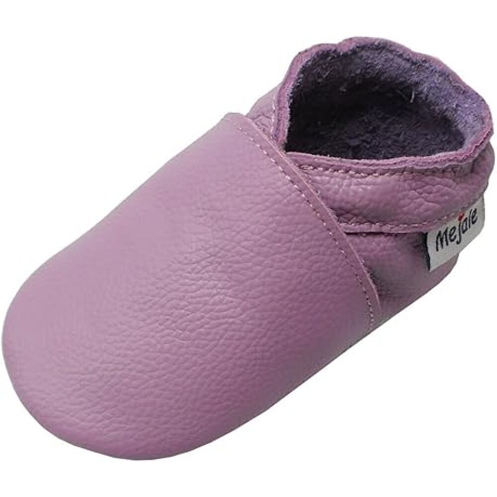 New Mejale Infant Baby 0-6 Months Purple Slip On Moccasin Round Toe Shoes